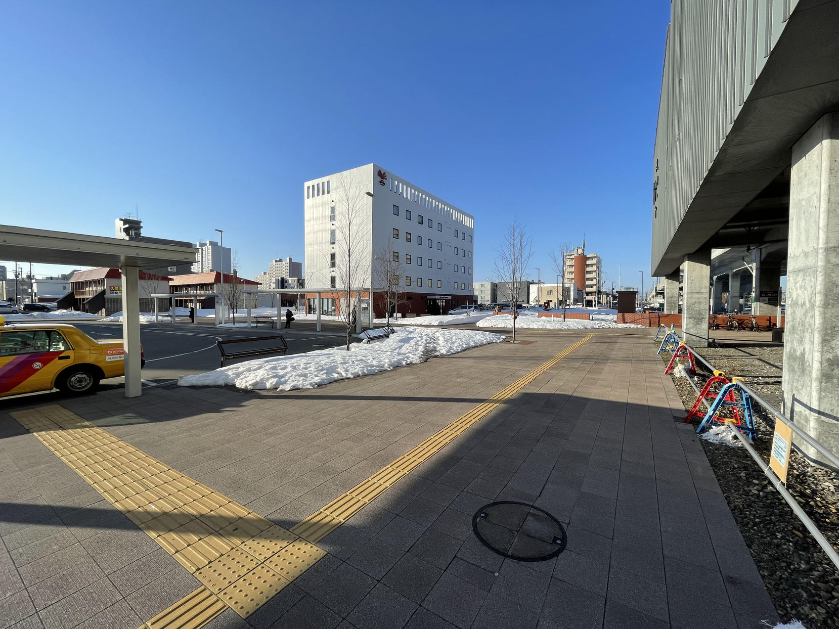 野幌駅 南口から当館まで