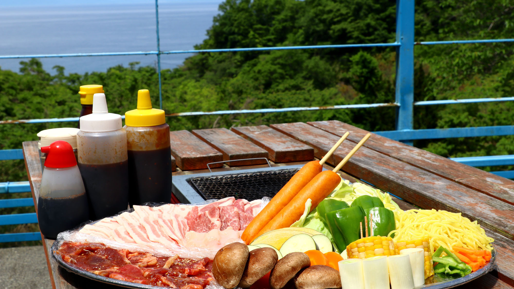 BBQ味噌・醤油ベースのタレがあります