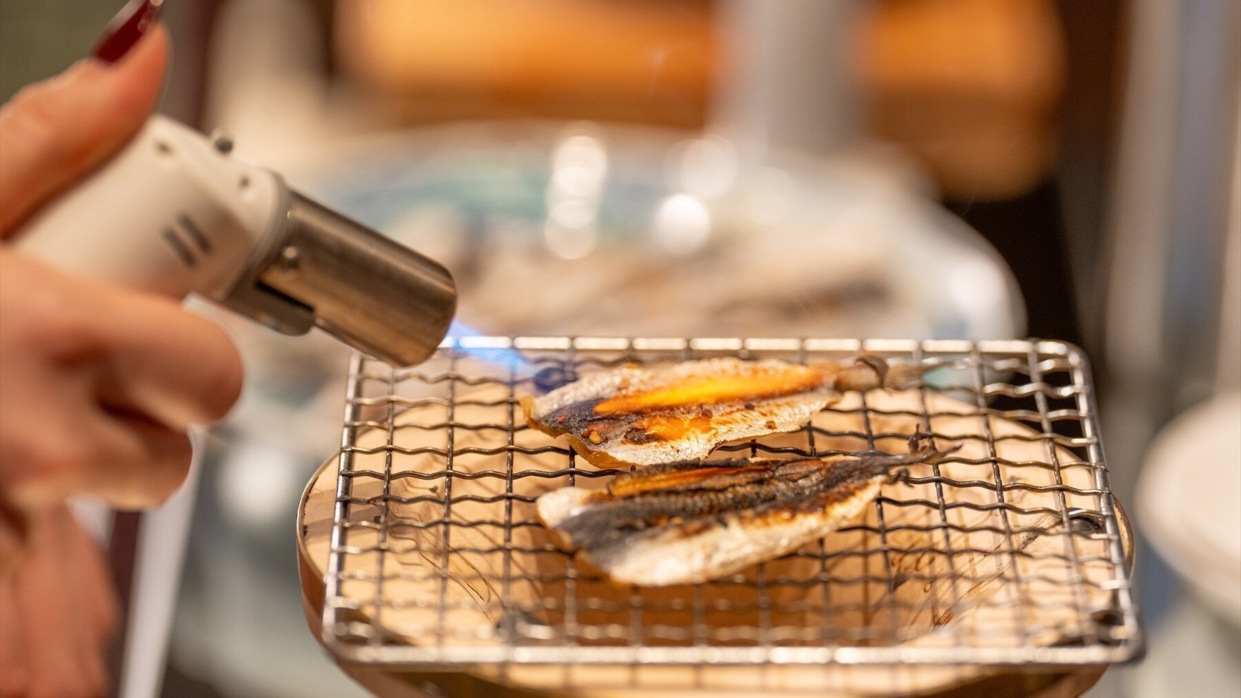 朝食焼きままかり