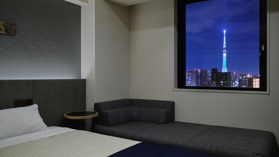 デラックスツイン（ソファベッド付）