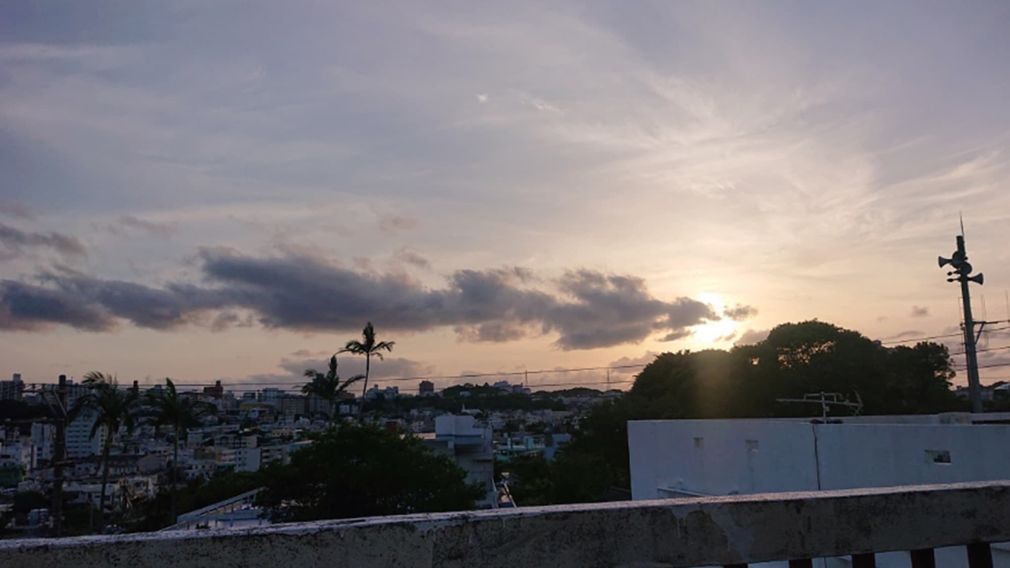 屋上からの夕焼け