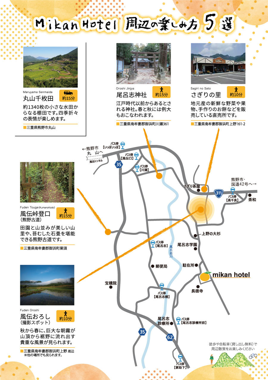 MikanHotel周辺の楽しみ方５選