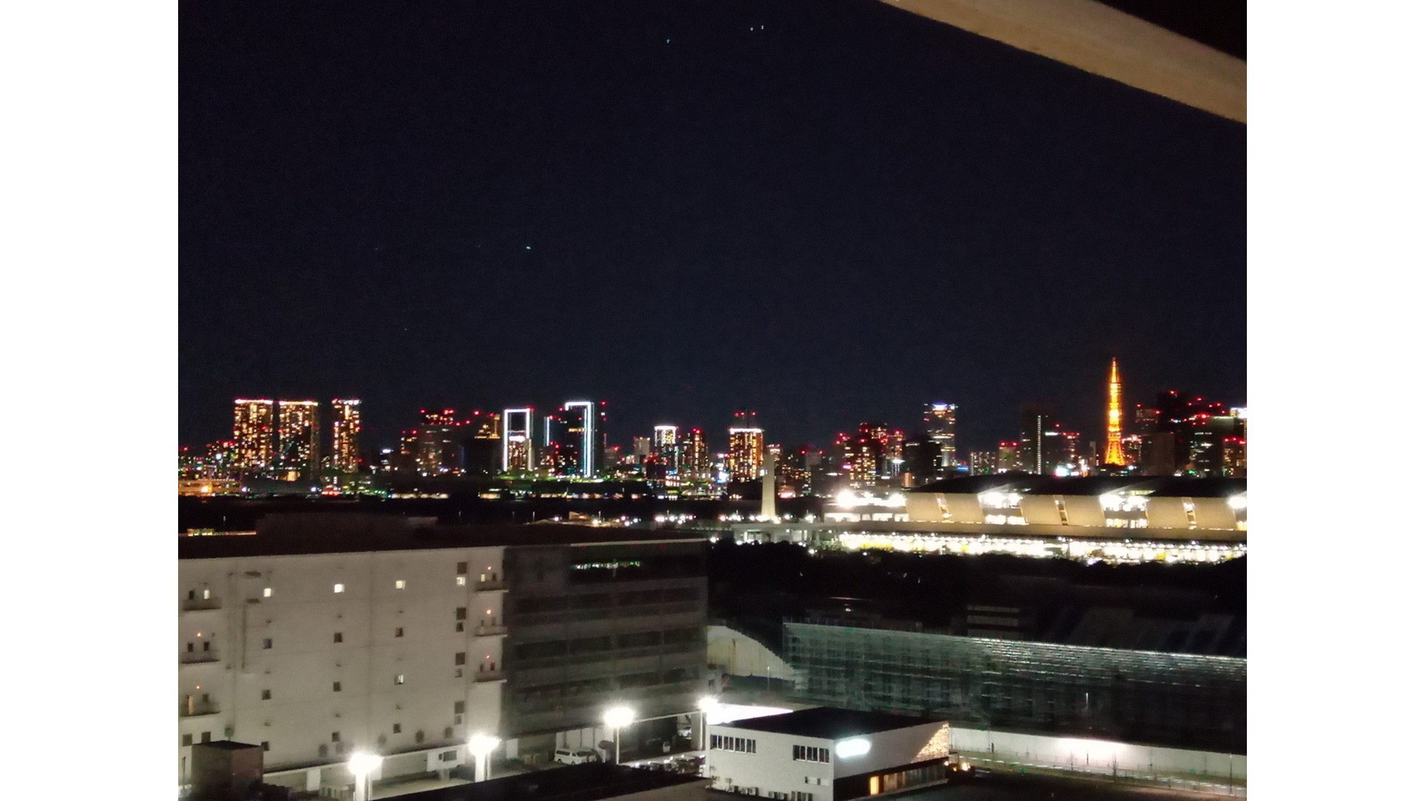 和洋室からの夜景。都内方面※イメージ