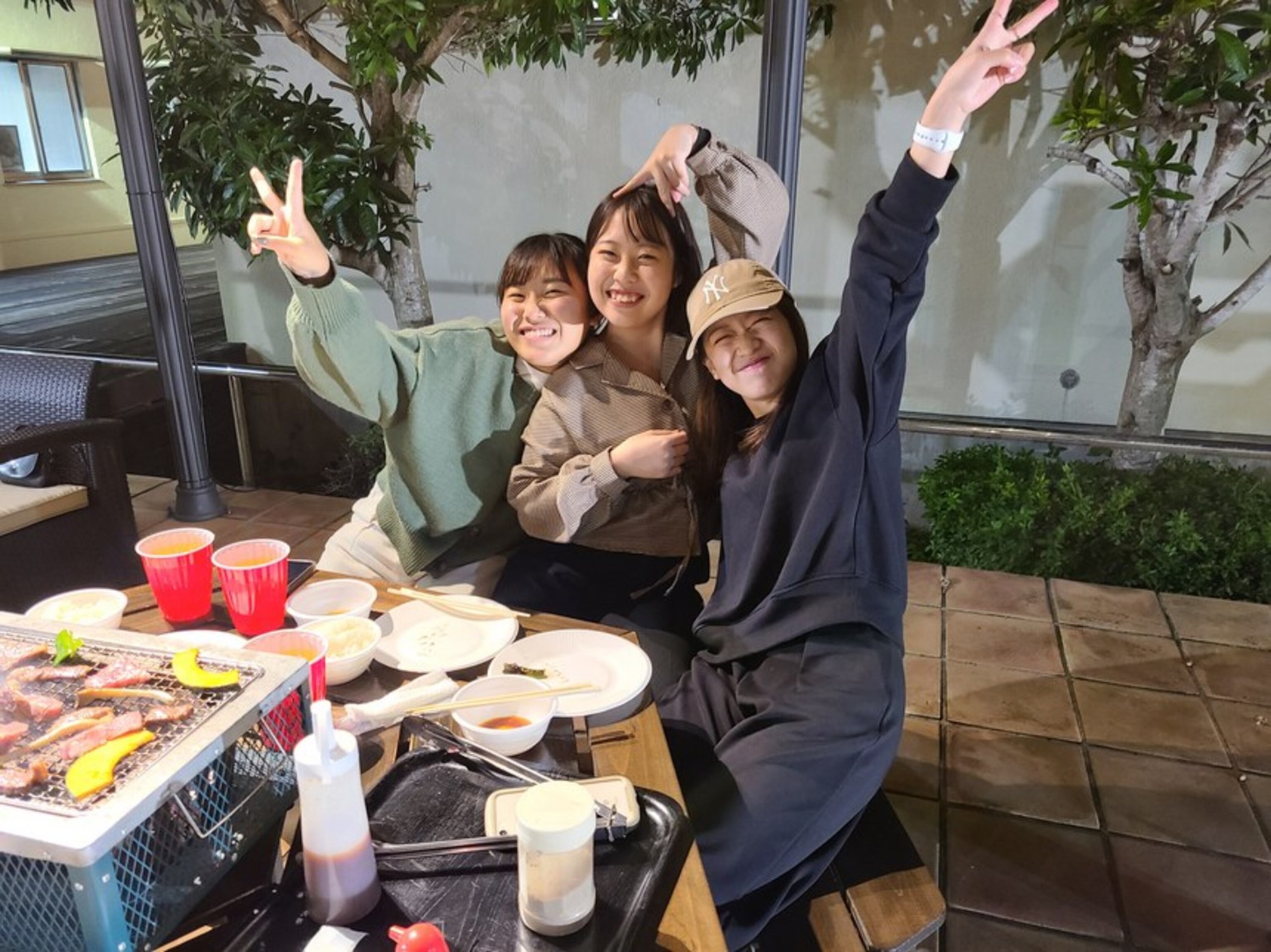 BBQの様子