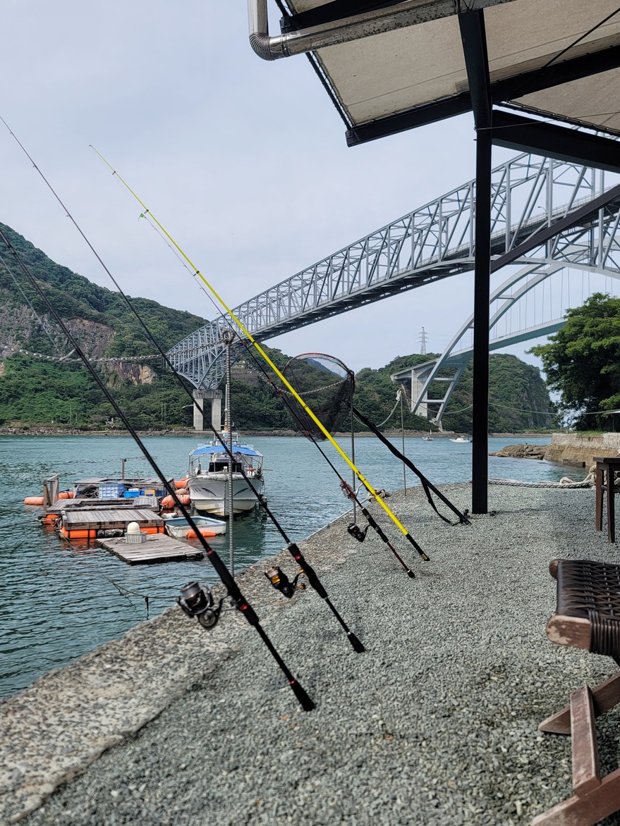 テラスで魚釣りしませんか