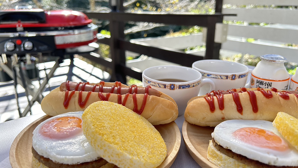 グランピング朝食