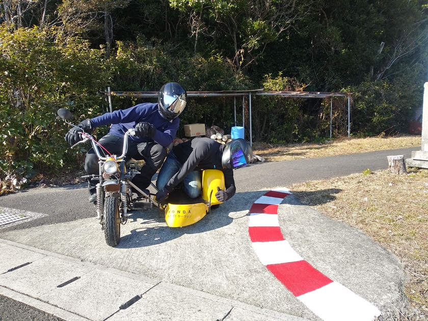 サイドカー試乗体験