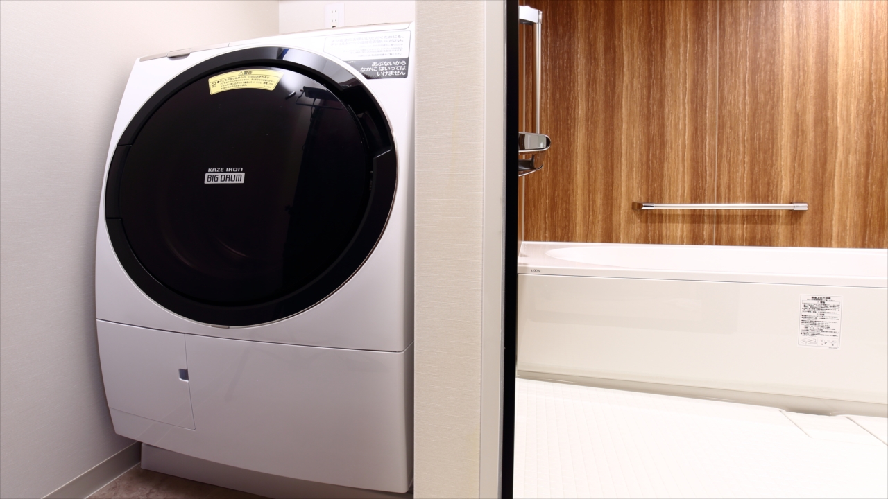 DXツイン・スイートタイプはお部屋内にドラム式洗濯機もあるので連泊でも安心♪