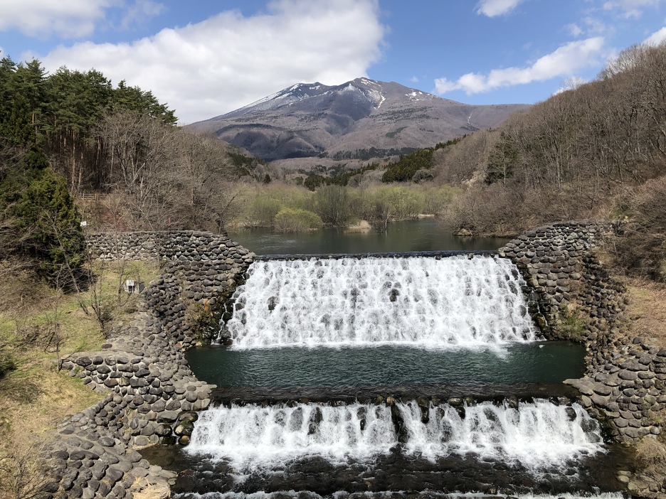 七ヶ宿横川吊り橋から