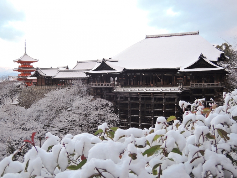 京都の冬景色／清水寺