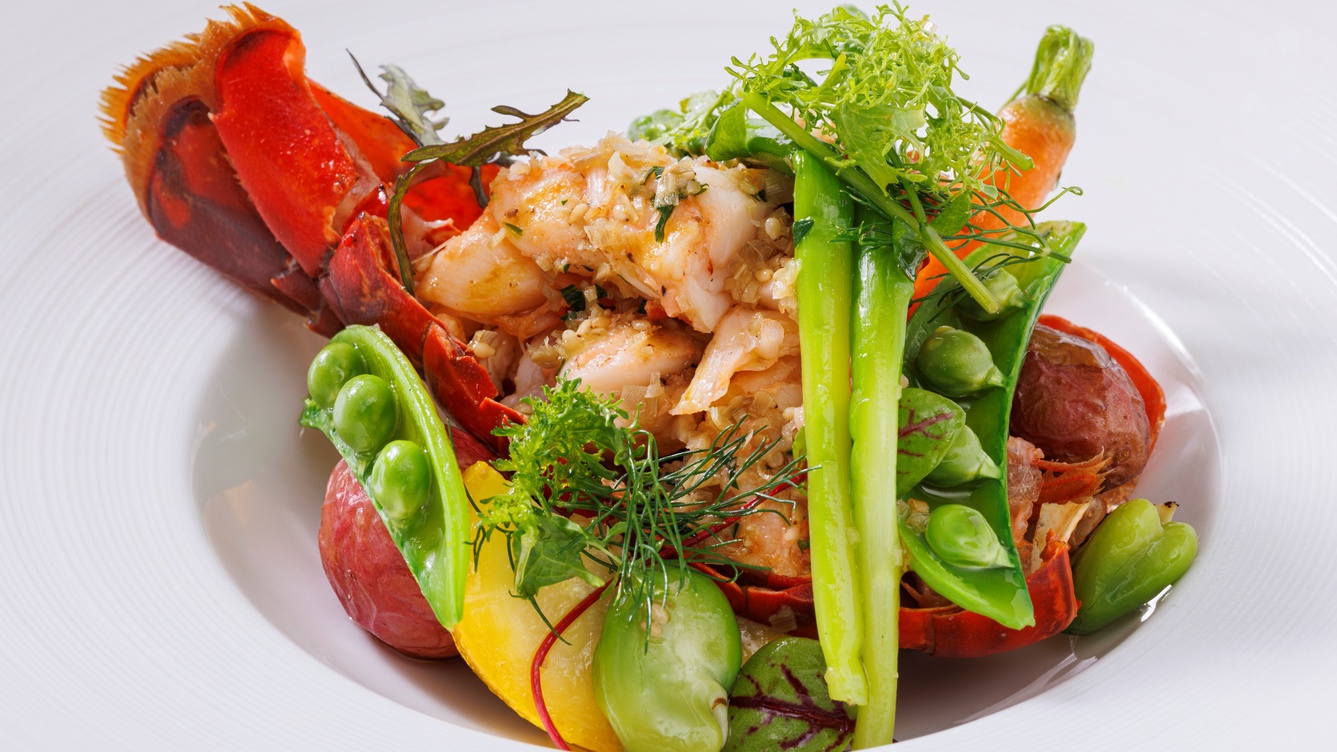 夏メニューオマール海老のグリル