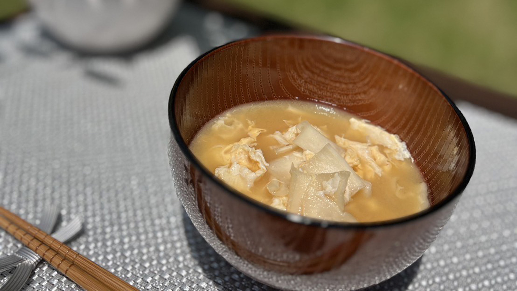 ご当地朝食メニュー「かんぴょうのお味噌汁」