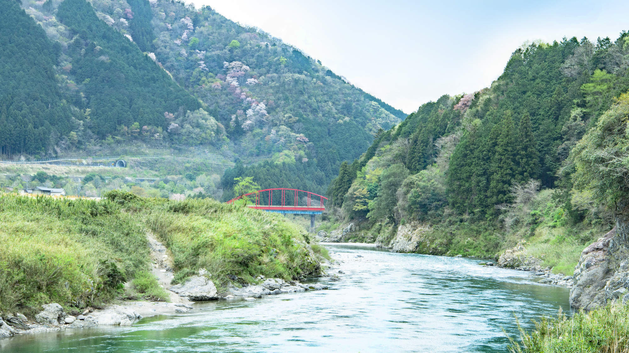 周辺／長良川のほとり、のどかな山間部に佇むので、大自然が間近に感じられます！