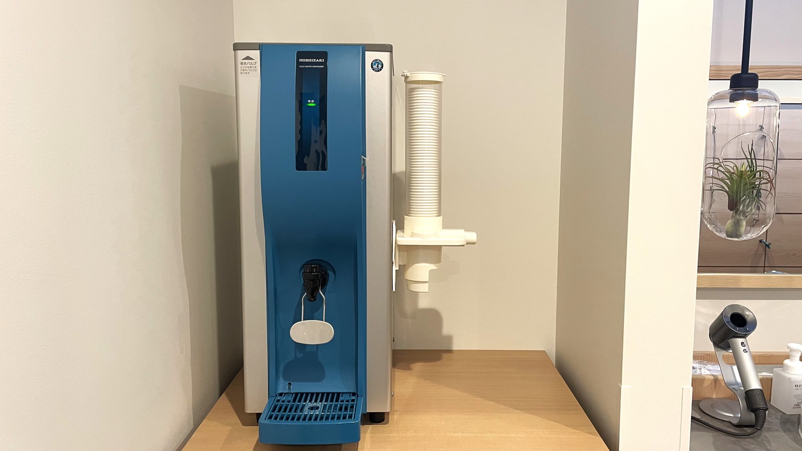 脱衣所 ウォーターサーバーを設置しています