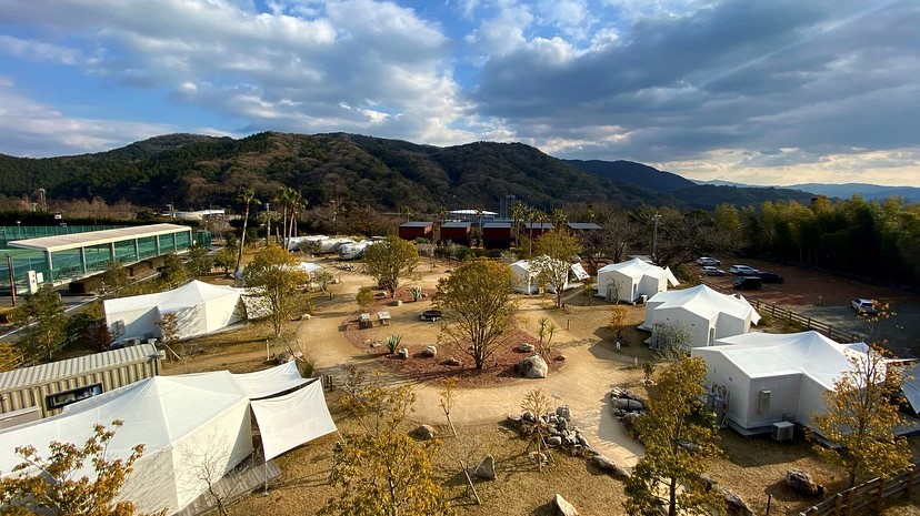 ホテルバルコニーからの風景