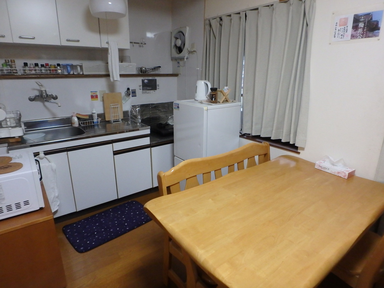 京の宿西大路客室の台所です。