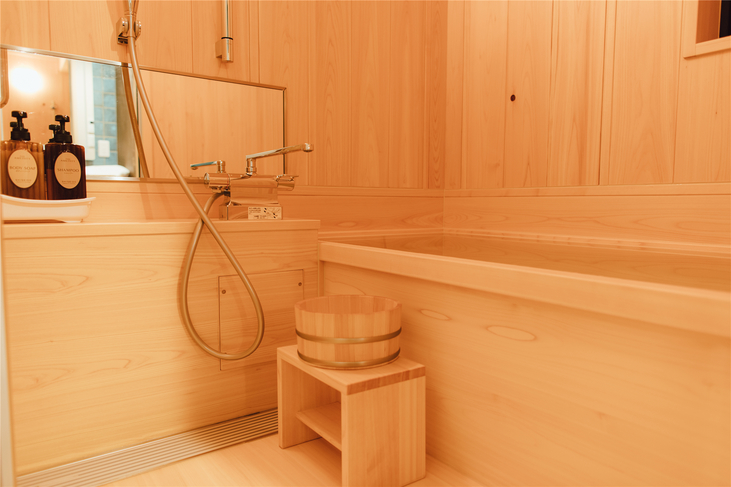 【客室設備】木造風呂