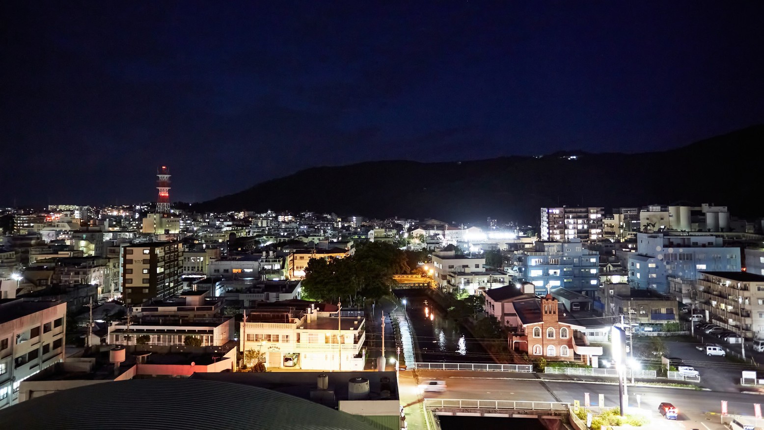 町側から見た夜景