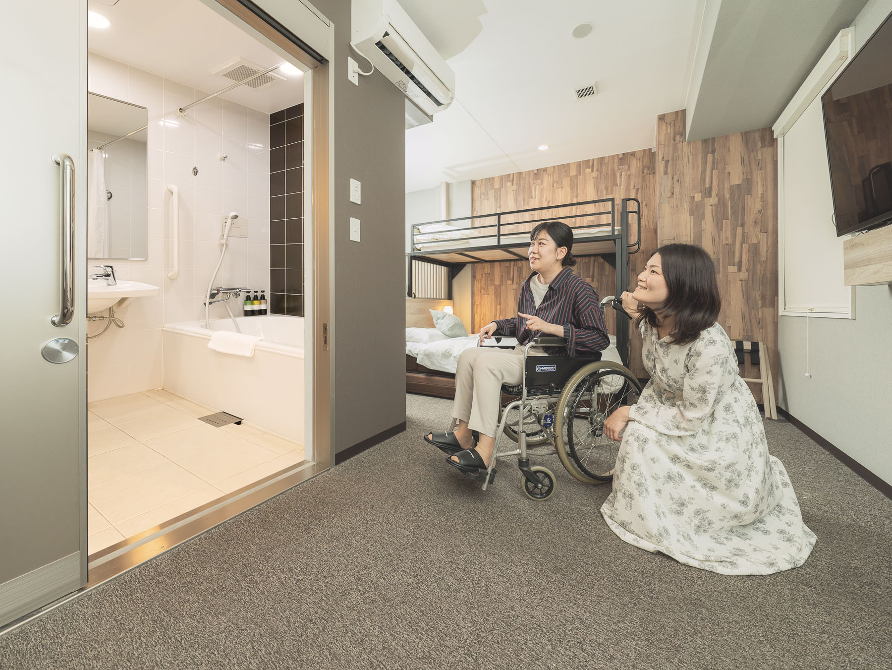 広くて使いやすいユニットバスです