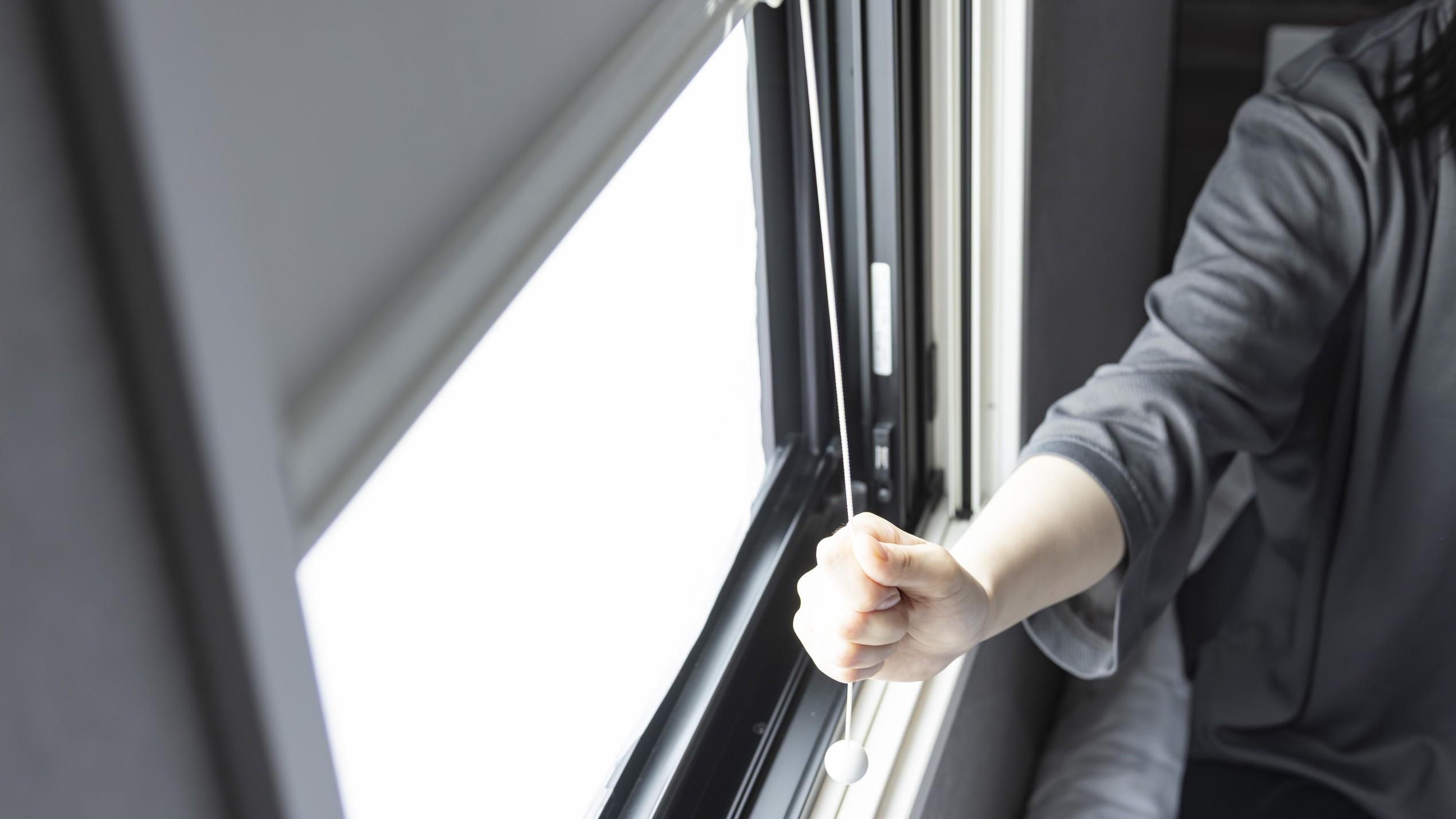 外の光を気にすることなく、朝までぐっすり