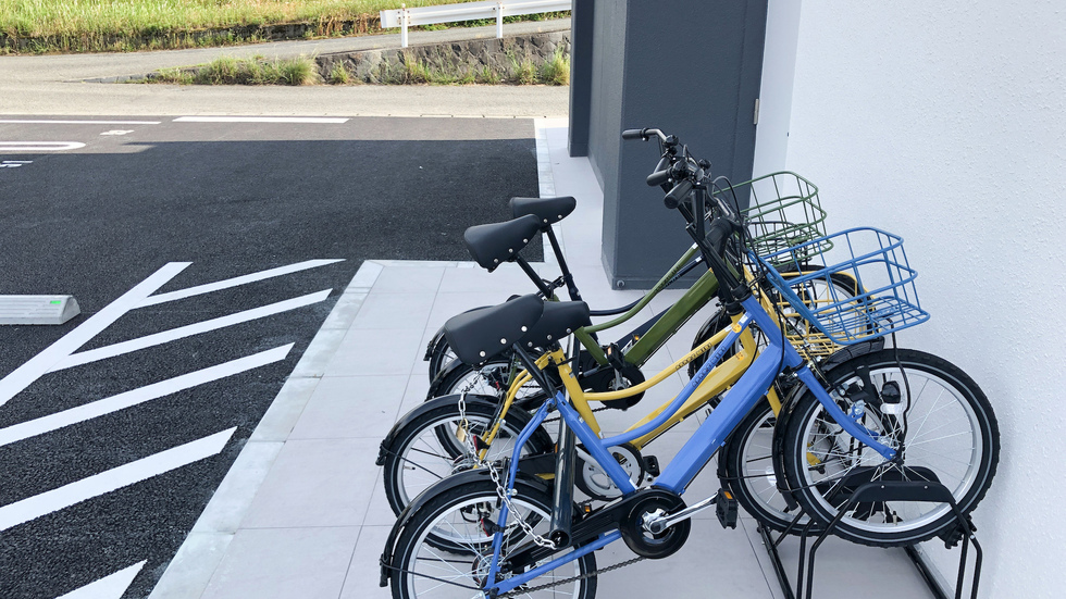 貸し出し自転車もご用意してあります