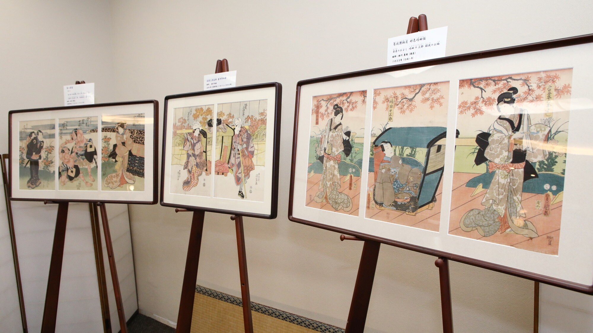 【館内】浮世絵コレクション季節に応じた浮世絵を展覧しております。