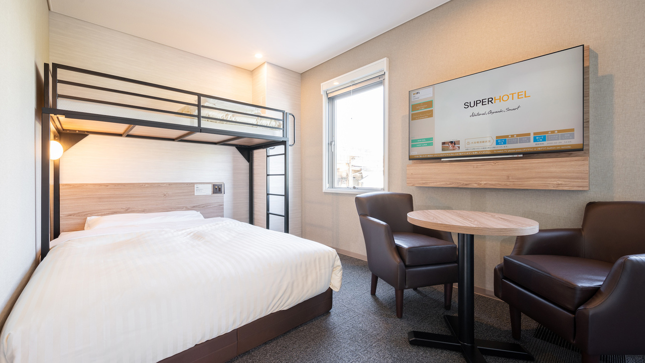 広々設計で車椅子でも動きやすいお部屋です