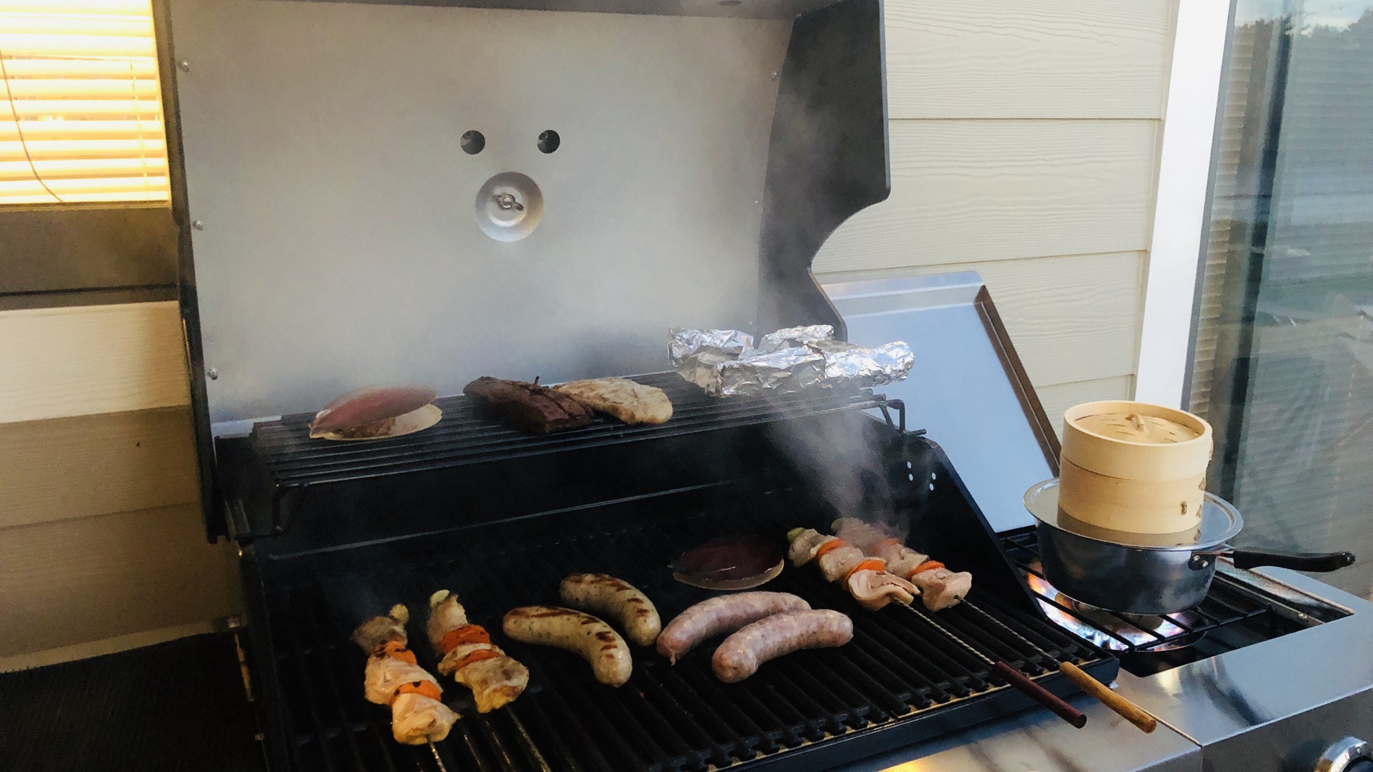 グランピング夕食/BBQグリル