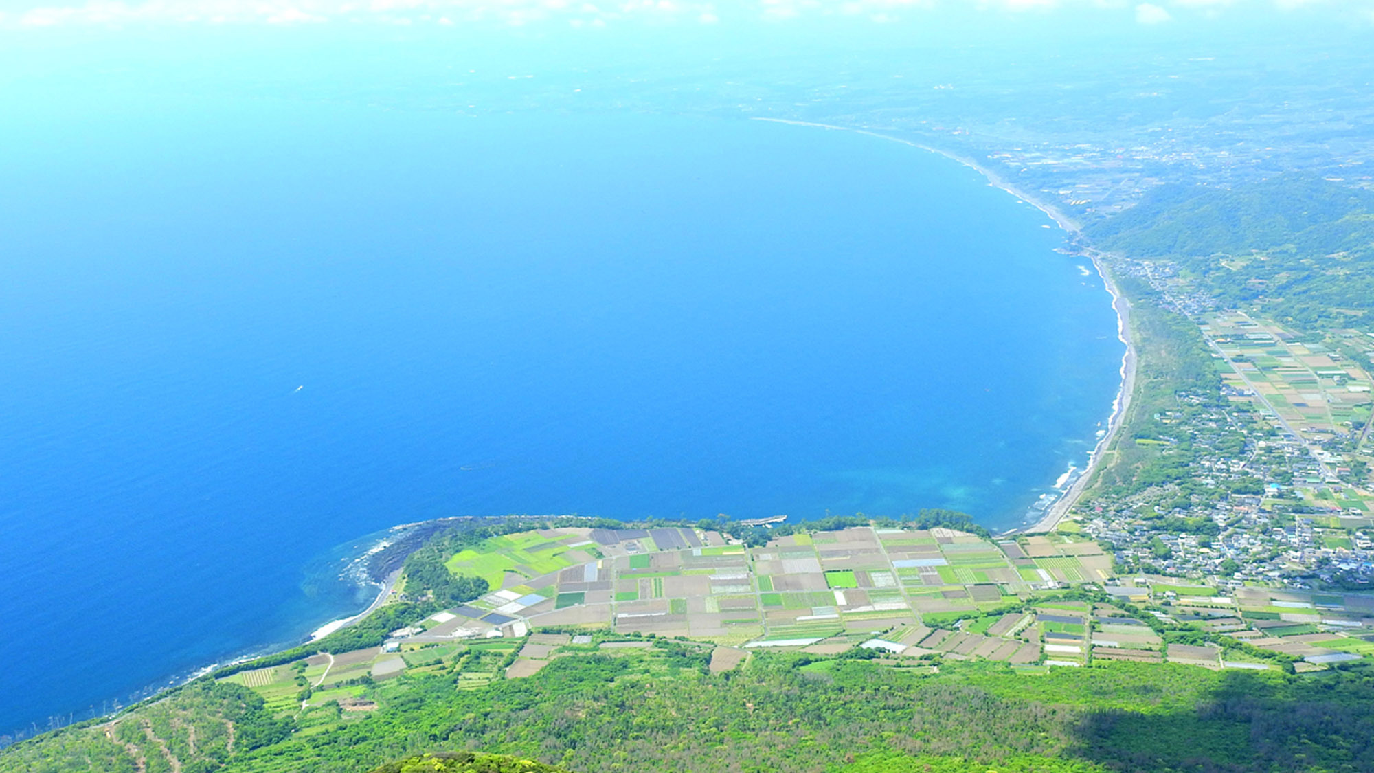 指宿・上空から