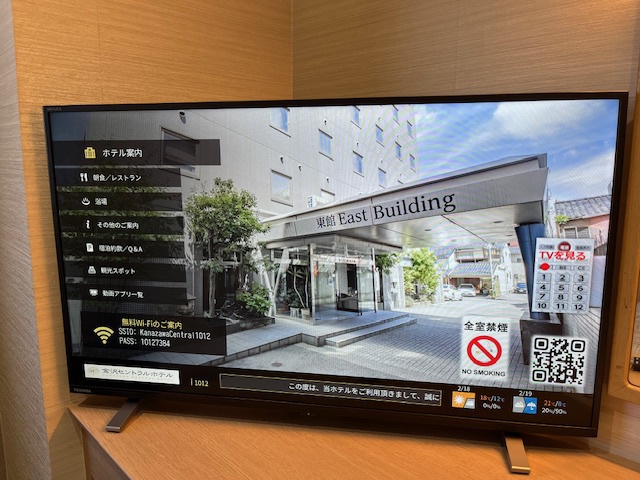 動画視聴可能な40型大型TV