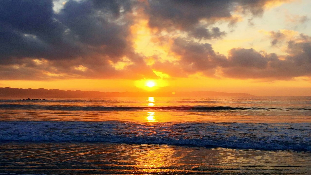 夕方の前原海岸②