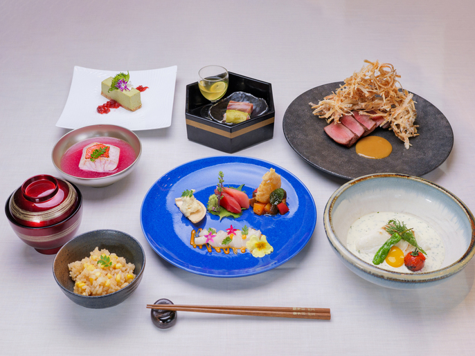【夕食】5周年記念・和洋折衷特別コース※イメージ