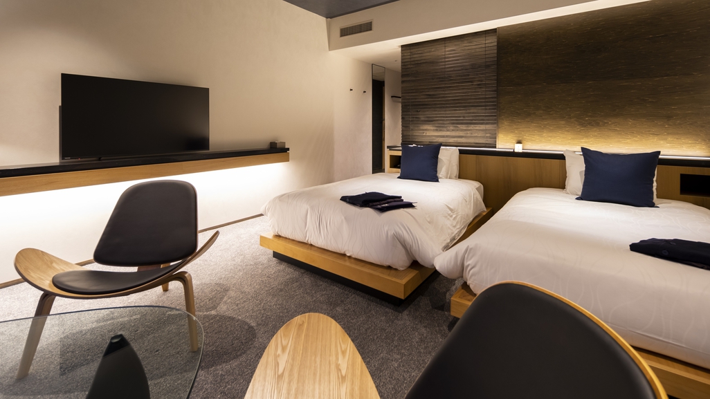 【スカイツイン】高層階のお部屋でくつろげる落ち着いた空間。ご夫婦やカップル、ご友人とご利用下さい。