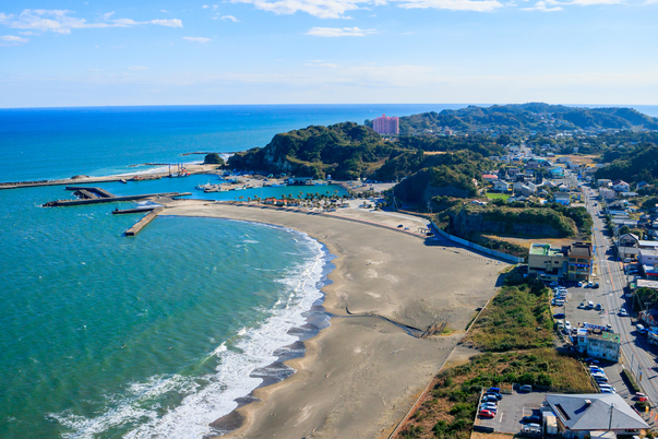 一宮の海岸沿い
