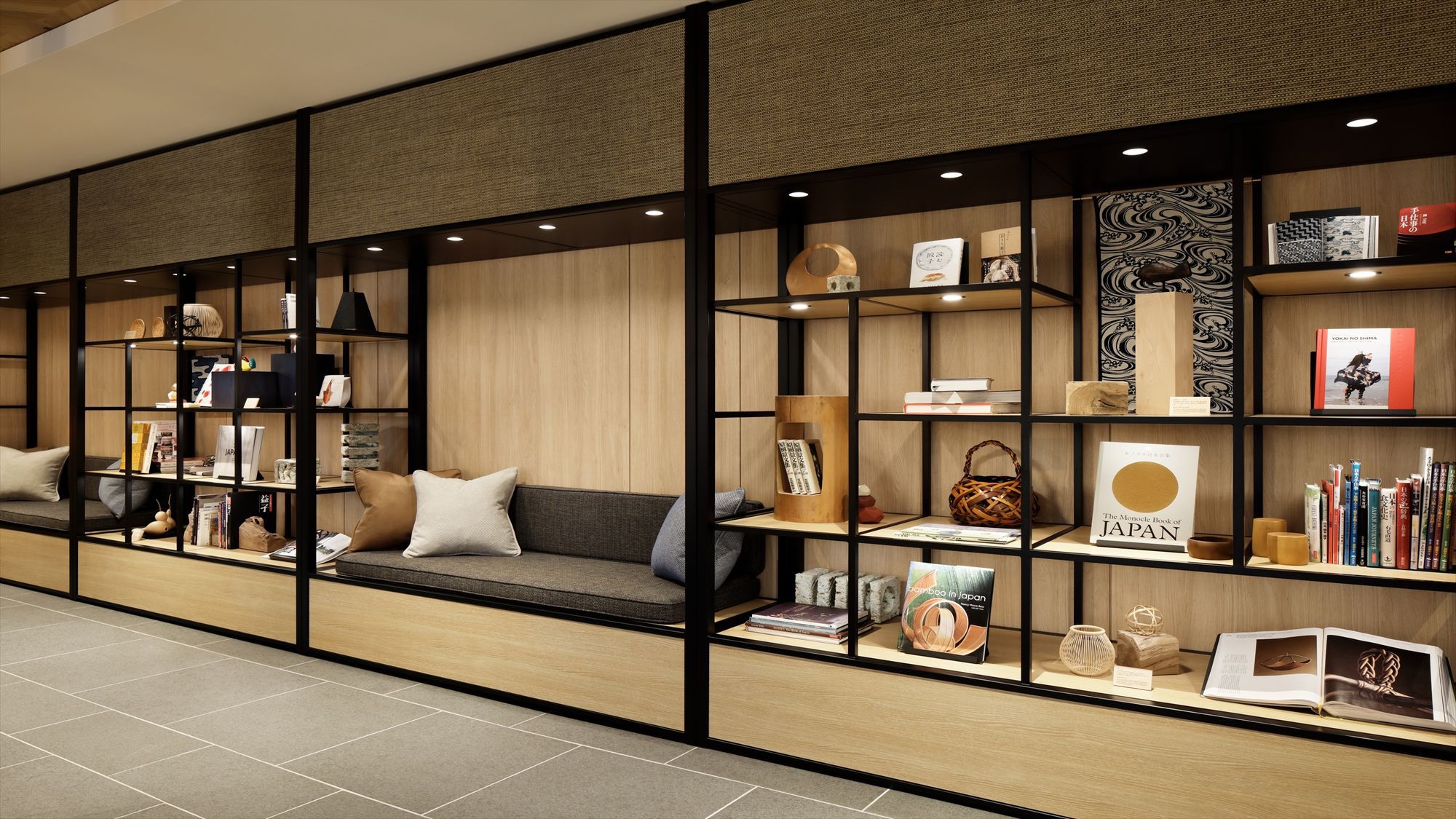 ライブラリーコーナー：地域の名品、地元のアーティスト、工芸作家による作品のご紹介