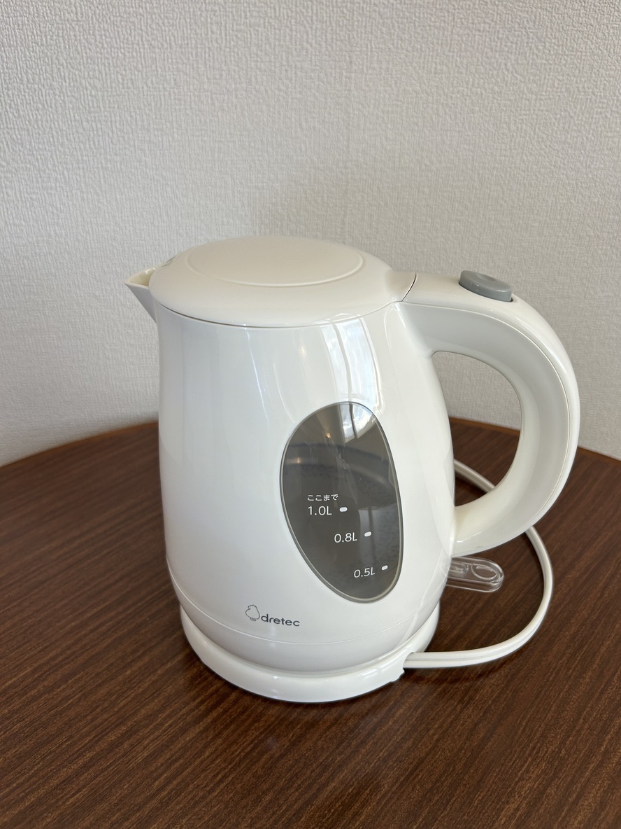 すぐにお湯が沸く電気ケトル