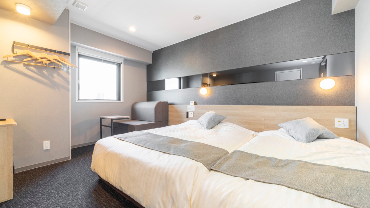 横並びのベッドが２台あるお部屋です