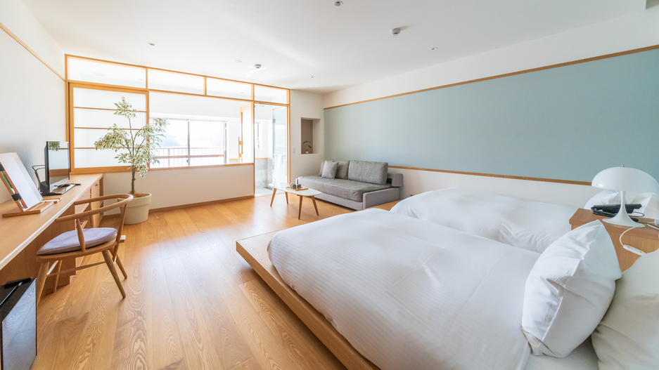 カップルや小さなお子様連れにもおすすめのツインルーム（スーペリアツインA）