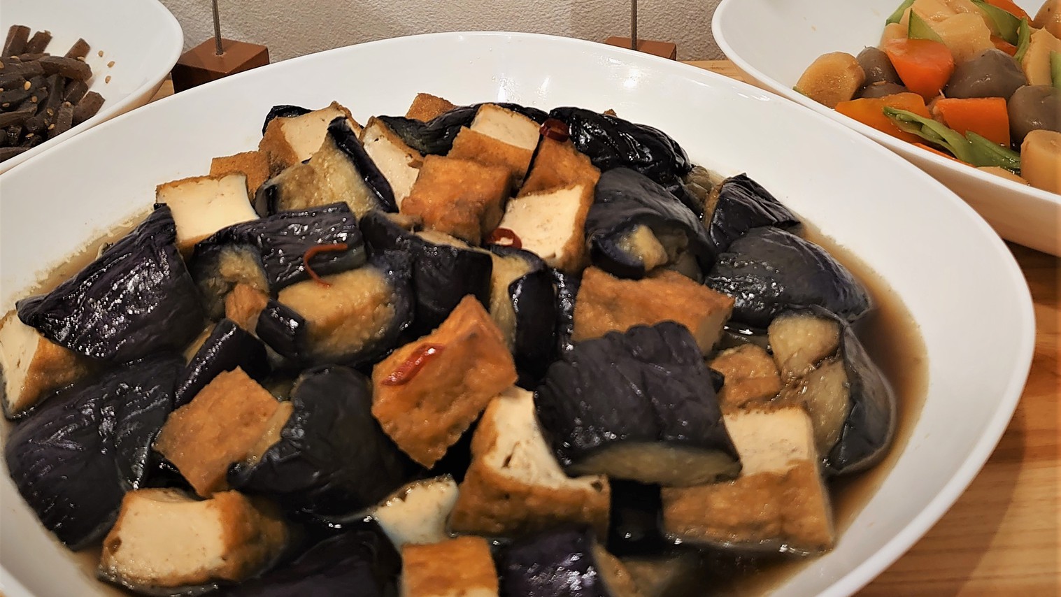  GR.２Fレストラン朝食ビュフェ（茄子と厚揚げ煮）