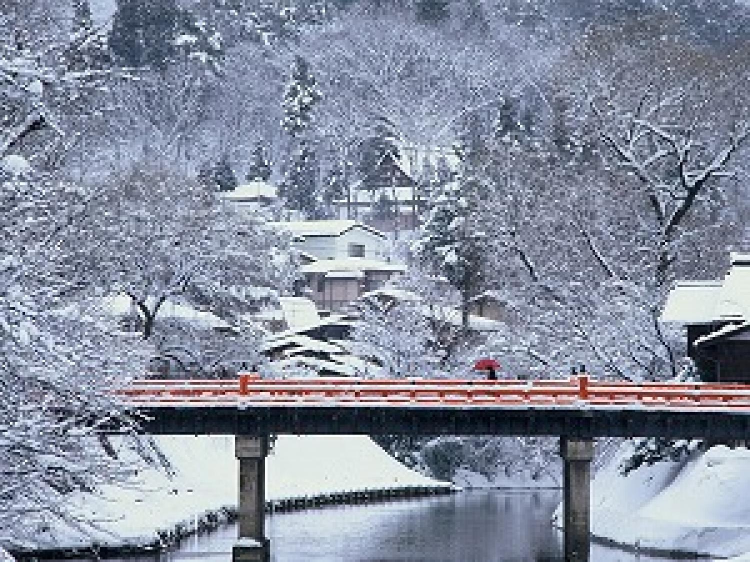 飛騨高山中橋（冬）