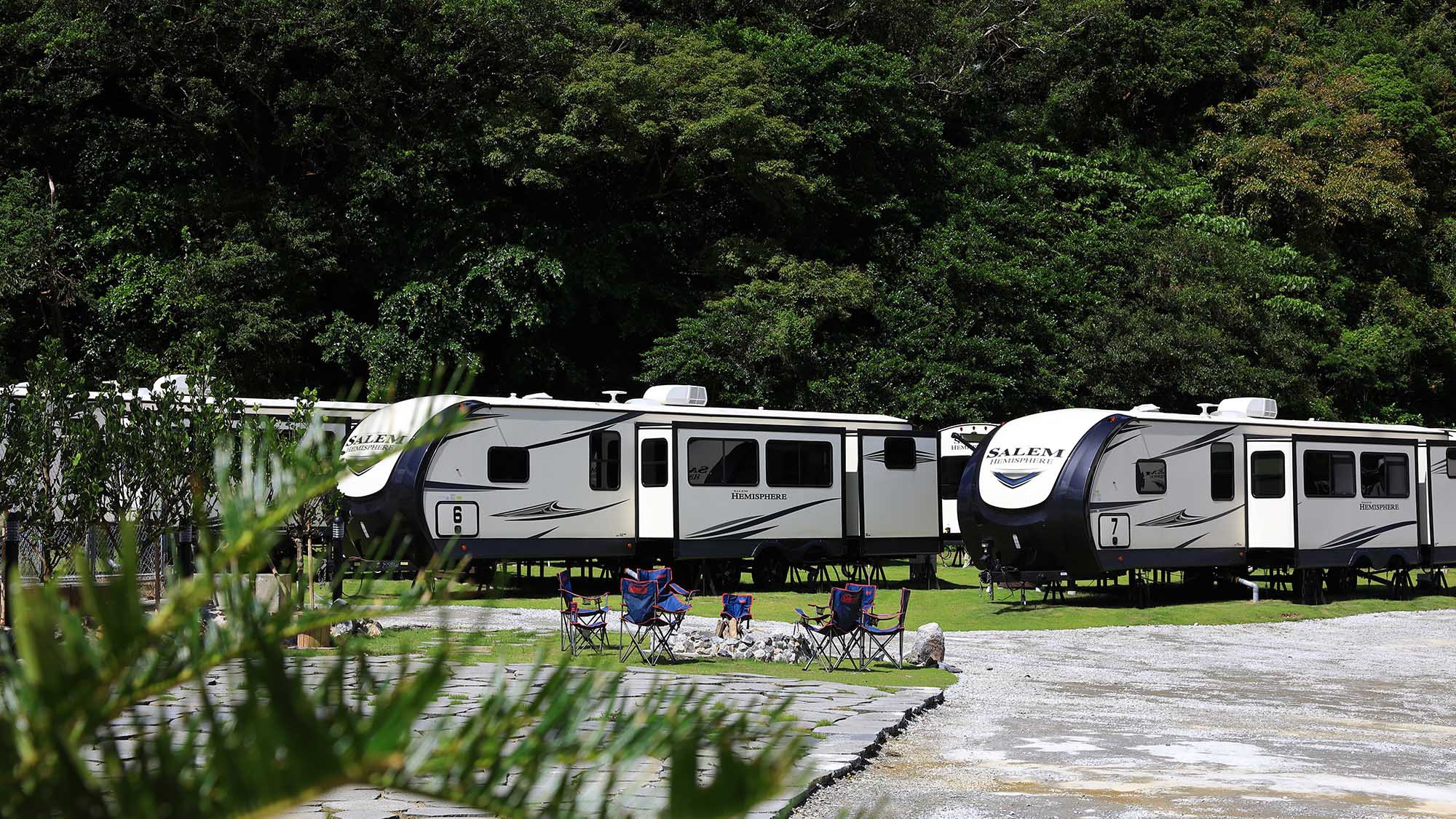 ・＜外観＞沖縄の豊かな自然に囲まれたキャンプ場です