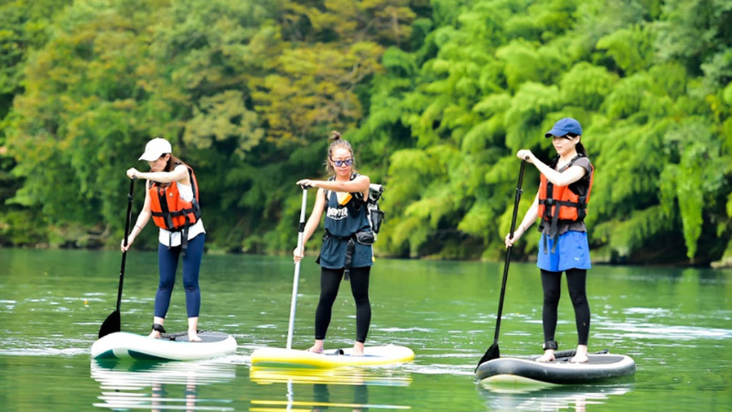 初めての方でも安心！SUP&KAYAKで久米路峡を贅沢に楽しもう！