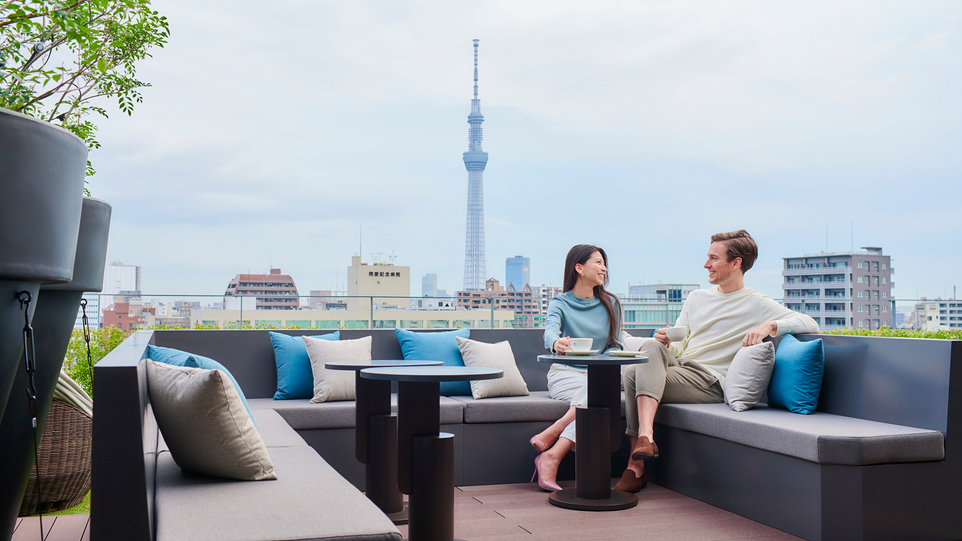 テラス&ラウンジ（9F）ご宿泊者様専用の空間。