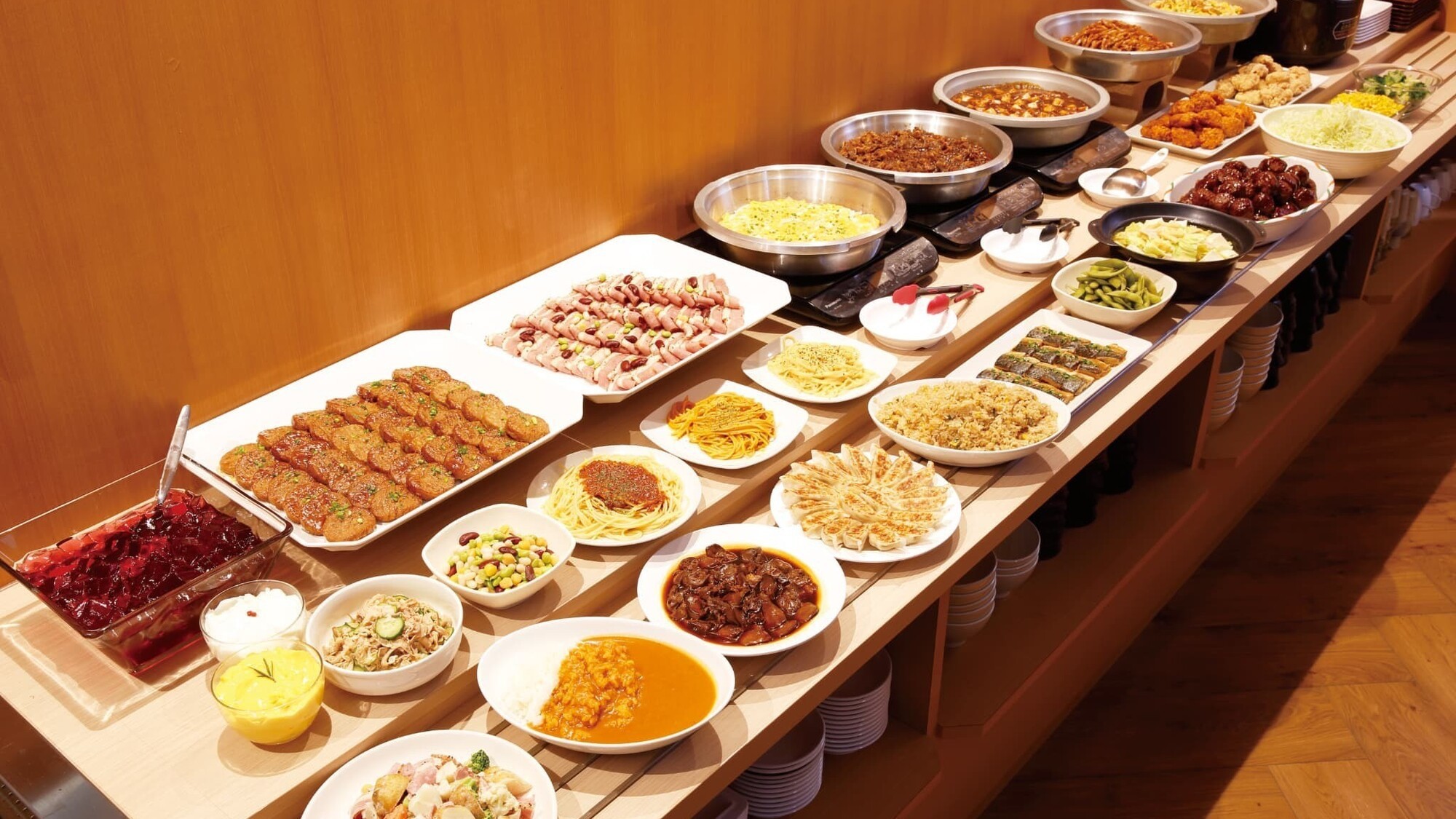 夕食バイキング一例