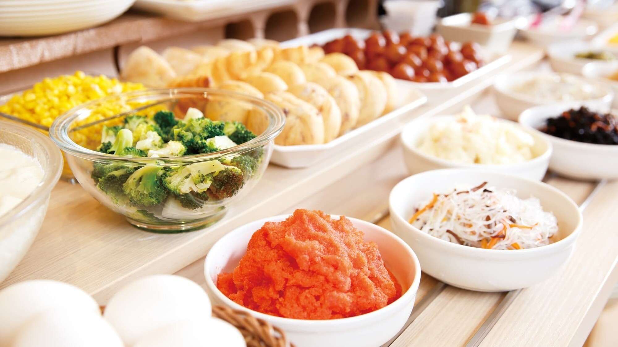 朝食バイキング一例