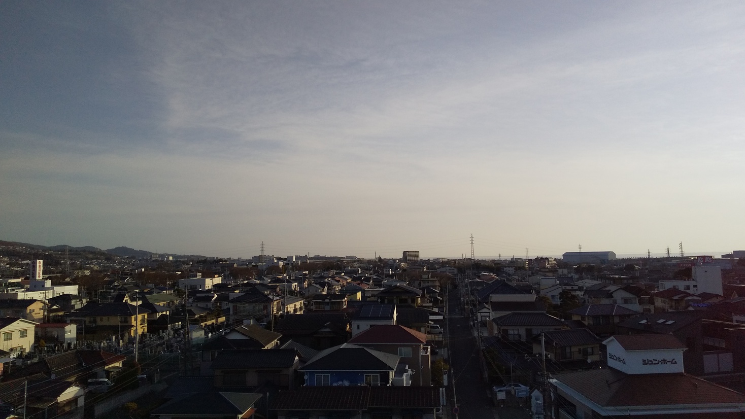 高層階客室からの外の風景