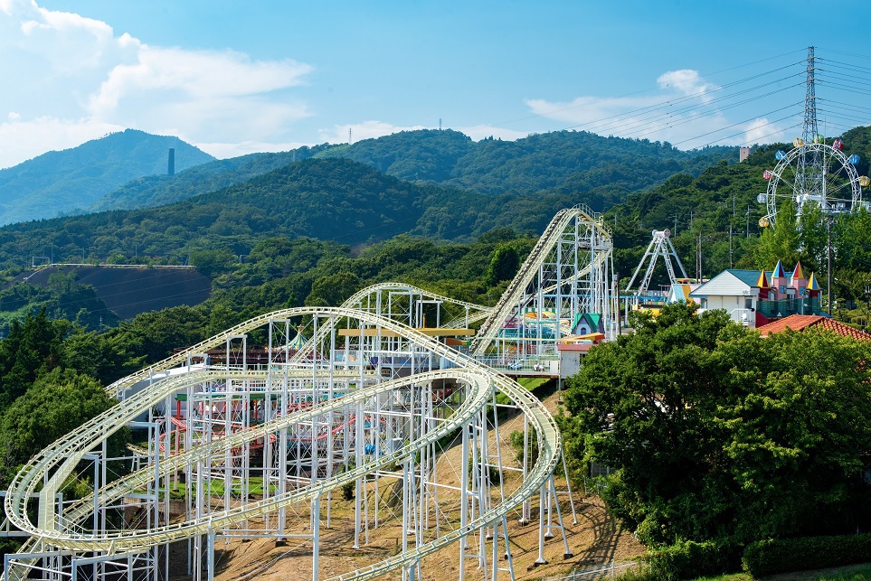 車で6号線沿いで12分！観覧車やジェットコースターが楽しめる！日立かみね公園