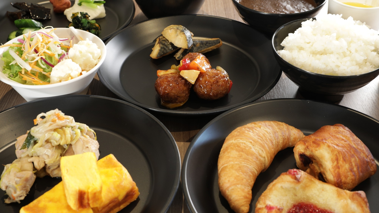 健康朝食盛り付けイメージ