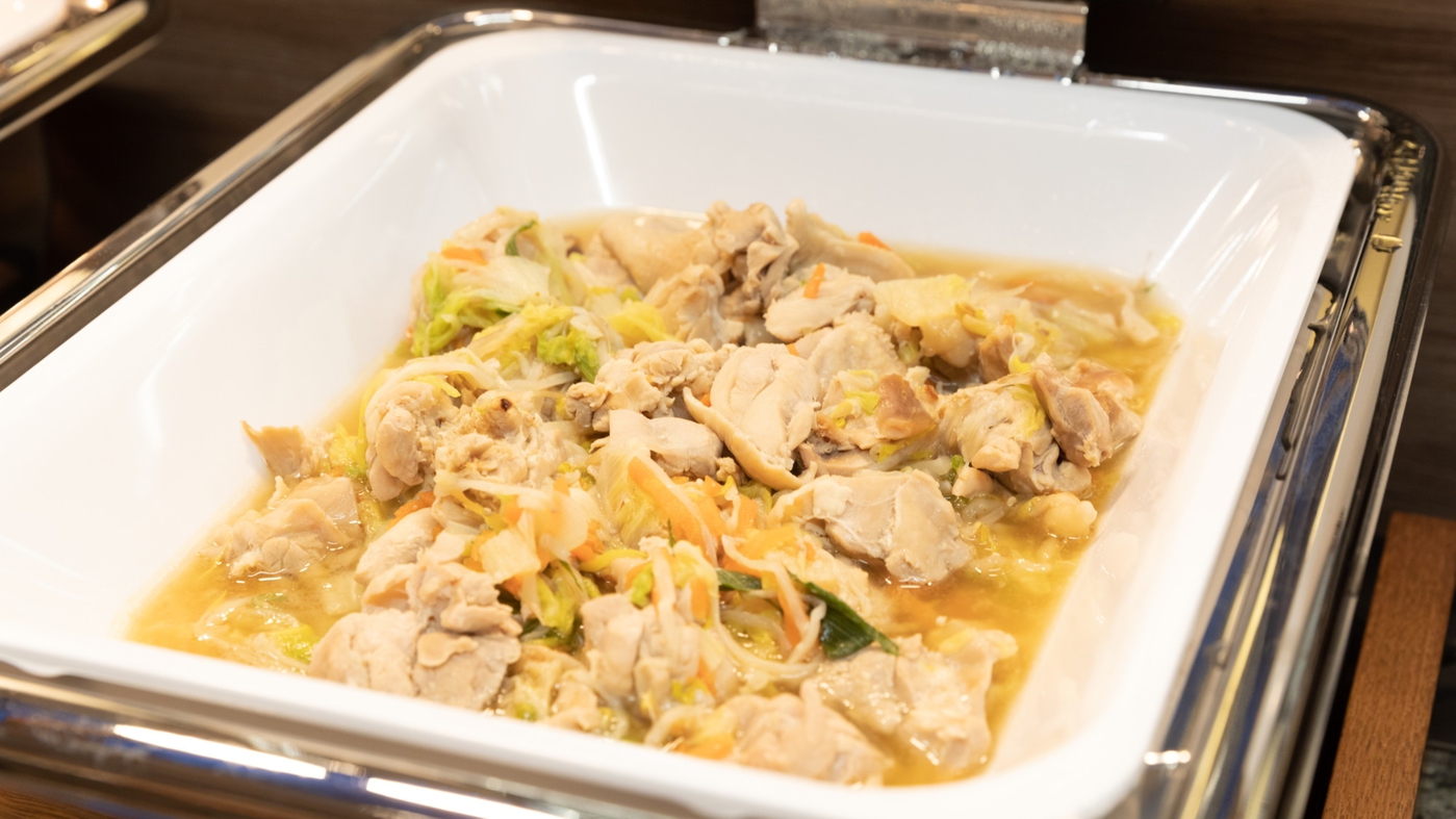 温かいお料理を提供いたします