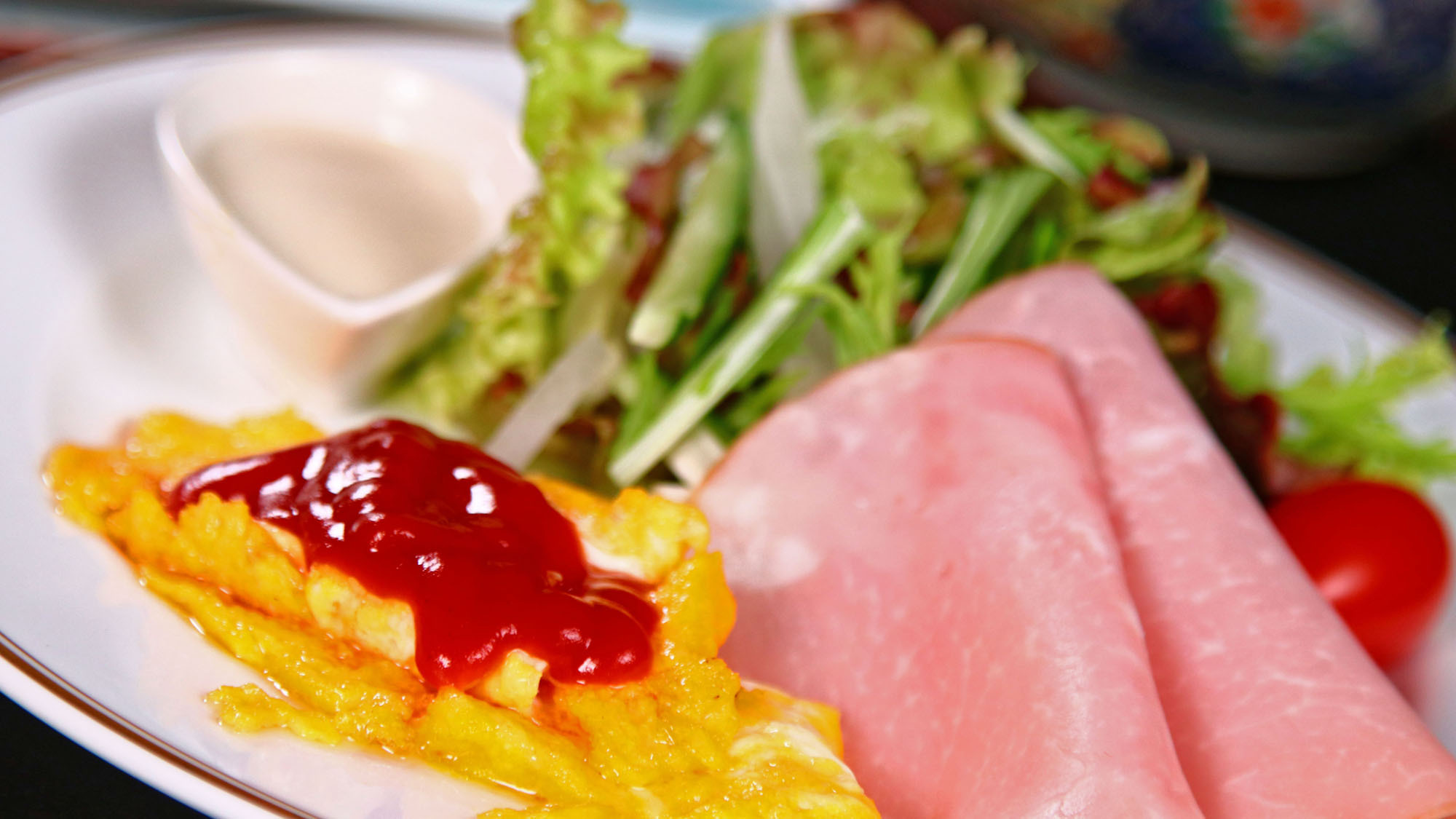 【朝食一例】朝の定番タマゴ料理など